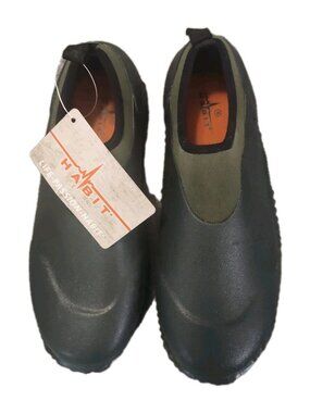 Habit Hunter Men's Green Rubber Slip-On Loafers Size 8